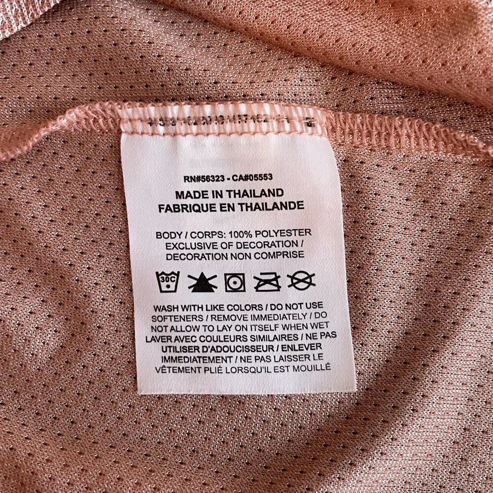 Nike Women XL Peach Orange Tech Pack Breathe Slit Back Train Tank Top AR6407 - Picture 8 of 8